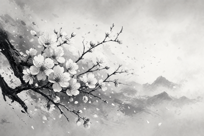 Biała sakura